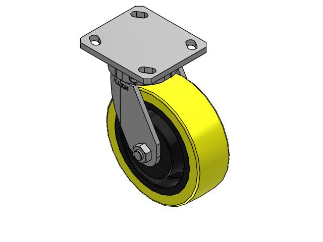 6"x2" Swivel, Albion 110PF Series Kingpinless Casters - 110PF06228S - Albion