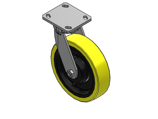 8"x2" Swivel Albion 110PF Series Kingpinless Caster - 110PF08228S - Albion