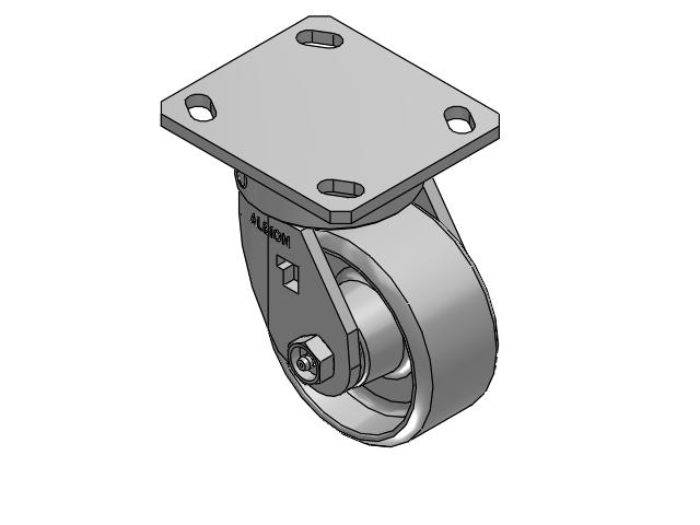 4" Top Plate Swivel Caster with Cast Iron Wheel - 170CA04201S - Albion