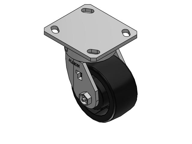 4" Top Plate Swivel Caster with Glass-Filled Polypropylene Wheel - 170RT04201S - Albion