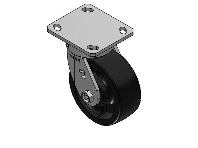 5" Top Plate Swivel Caster with Glass-Filled Polypropylene Wheel - 170RT05201S - Albion