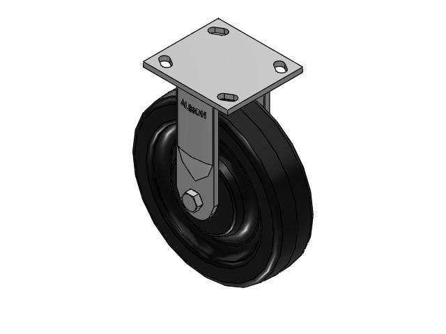 8" Top Plate Rigid Caster with Phenolic Wheel - 170TM08201R01 - Albion