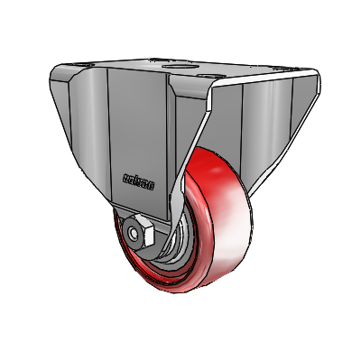 2.5" Polyurethane 2 Series Rigid Caster - 2.02208.91 - Colson