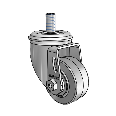 2.5" Performa Rubber 2 Series Swivel Caster - 2.02254.441 MTG11 - Colson