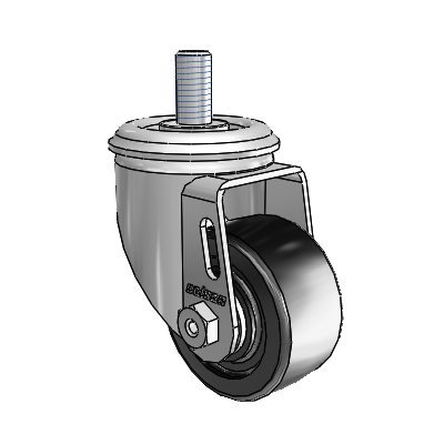 2.5" Polyolefin 2 Series Swivel Caster - 2.02254.53 MTG11 - Colson