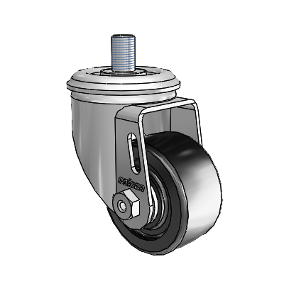 2.5" Polyolefin 2 Series Swivel Caster - 2.02254.53 MTG12 - Colson