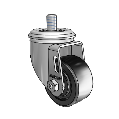 2.5" Polyolefin 2 Series Swivel Caster - 2.02254.55 MTG10 - Colson