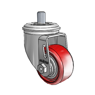 2.5" Polyurethane 2 Series Swivel Caster - 2.02254.91 MTG10 - Colson