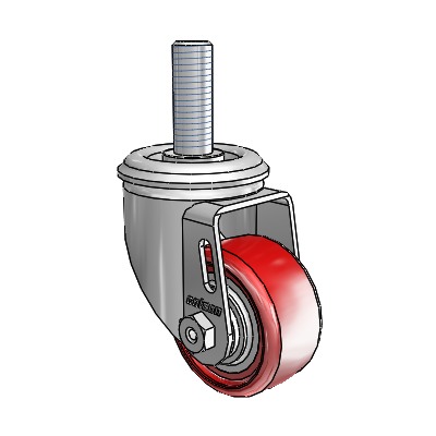 2.5" Polyurethane 2 Series Swivel Caster - 2.02254.91 MTG13 - Colson