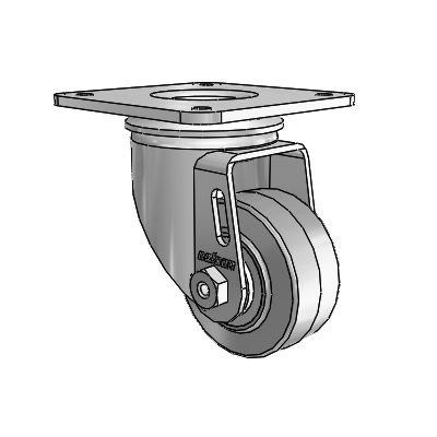 2.5" Performa Rubber 2 Series Swivel Caster - 2.02256.441 MTG35 - Colson