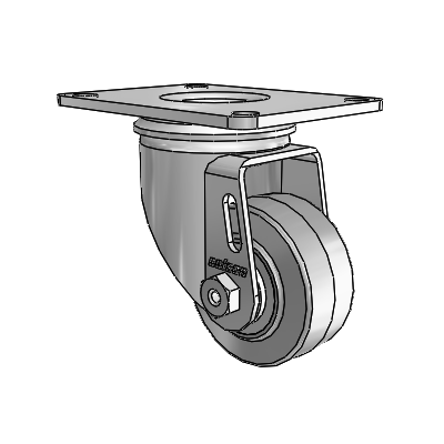 2.5" Performa Rubber 2 Series Swivel Caster - 2.02256.441 MTG59 - Colson