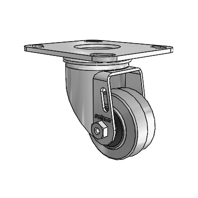 2.5" Performa Rubber 2 Series Swivel Caster - 2.02256.445 COND MTG27 - Colson