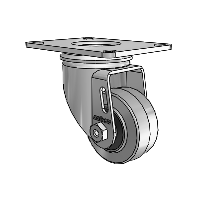 2.5" Performa Rubber 2 Series Swivel Caster - 2.02256.445 COND MTG59 - Colson