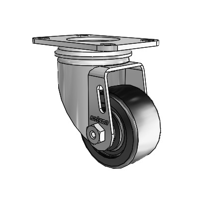2.5" Polyolefin 2 Series Swivel Caster - 2.02256.55 - Colson