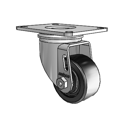 2.5" Polyolefin 2 Series Swivel Caster - 2.02256.55 MTG59 - Colson