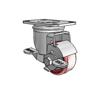 2.5" Polyurethane 2 Series Swivel Caster - 2.02256.91 BRK1 - Colson
