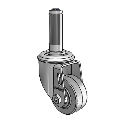 2.5" Performa Rubber 2 Series Swivel Caster - 2.02267.441 MTG41 - Colson