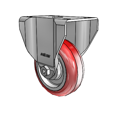 3.5" Polyurethane 2 Series Rigid Caster - 2.03208.95 - Colson