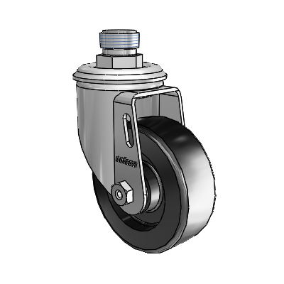 3.5" Polyolefin 2 Series Swivel Caster - 2.03253.53 - Colson