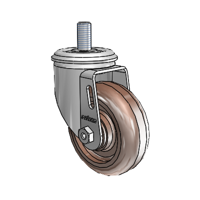 3.5" Glass-Filled Nylon 2 Series Swivel Caster - 2.03254.52 HT MTG11 - Colson
