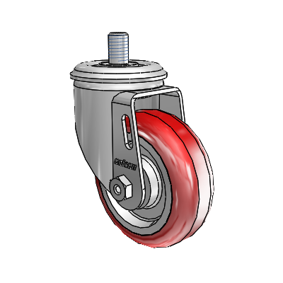 3.5" Polyurethane 2 Series Swivel Caster - 2.03254.95 MTG10 - Colson