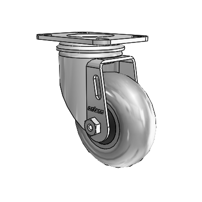 3.5" Performa Rubber 2 Series Swivel Caster - 2.03256.565 COND - Colson