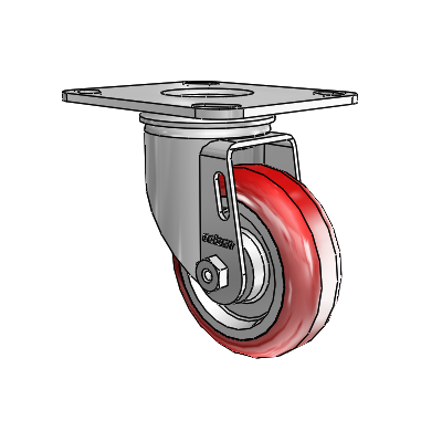 3.5" Polyurethane 2 Series Swivel Caster - 2.03256.95 MTG27 - Colson