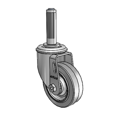 3.5" Performa Rubber 2 Series Swivel Caster - 2.03267.441 MTG40 - Colson
