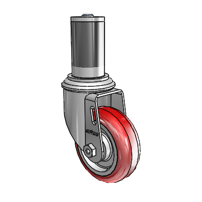 3.5" Polyurethane 2 Series Swivel Caster - 2.03267.95 MTG46 - Colson