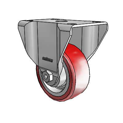 3" Polyurethane 2 Series Rigid Caster - 2.03308.92 - Colson