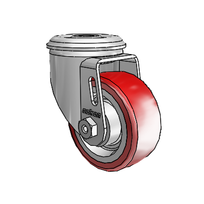 3" Polyurethane 2 Series Swivel Caster - 2.03350.92 - Colson