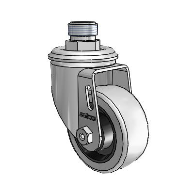 3" Rubber 2 Series Swivel Caster - 2.03353.42 - Colson