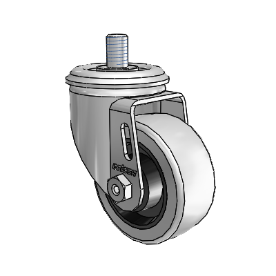 3" Rubber 2 Series Swivel Caster - 2.03354.42 MTG10 - Colson