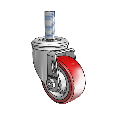 3" Polyurethane 2 Series Swivel Caster - 2.03354.92 MTG14 - Colson