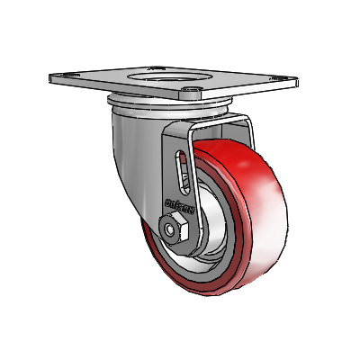 3" Polyurethane 2 Series Swivel Caster - 2.03356.92 MTG59 - Colson