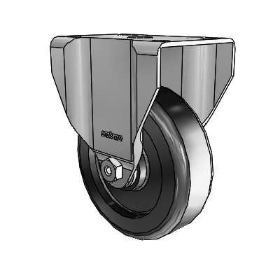 4" Polyolefin 2 Series Rigid Caster - 2.04208.53 - Colson