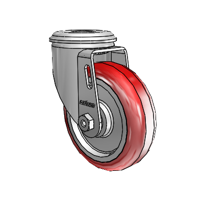 4" Polyurethane 2 Series Swivel Caster - 2.04250.95 - Colson