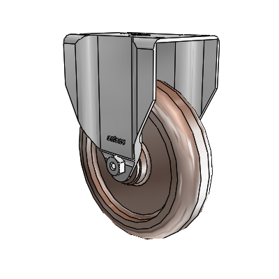 5" Glass-Filled Nylon 2 Series Rigid Caster - 2.05208.52 HT - Colson