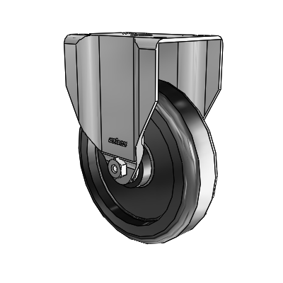 5" Polyolefin 2 Series Rigid Caster - 2.05208.53 - Colson