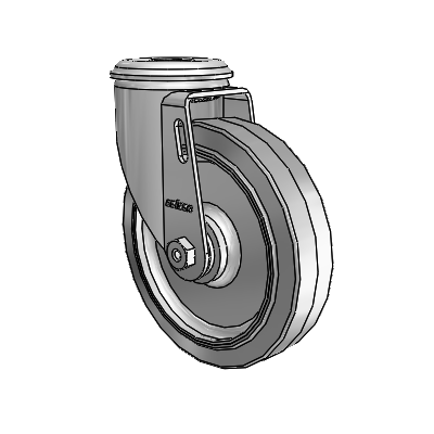 5" Performa Rubber 2 Series Swivel Caster - 2.05250.445 - Colson