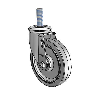 5" Performa Rubber 2 Series Swivel Caster - 2.05254.445 MTG14 - Colson