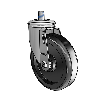 5" Polyolefin 2 Series Swivel Caster - 2.05254.53 MTG10 - Colson