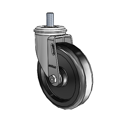 5" Polyolefin 2 Series Swivel Caster - 2.05254.53 MTG11 - Colson