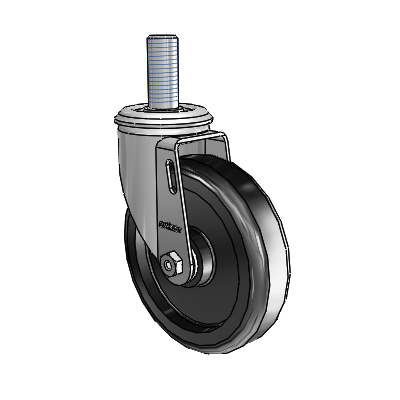 5" Polyolefin 2 Series Swivel Caster - 2.05254.53 MTG15 - Colson