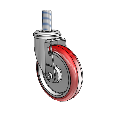 5" Polyurethane 2 Series Swivel Caster - 2.05254.95 MTG15 - Colson