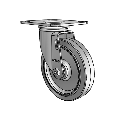 5" Performa Rubber 2 Series Swivel Caster - 2.05256.441 MTG27 - Colson