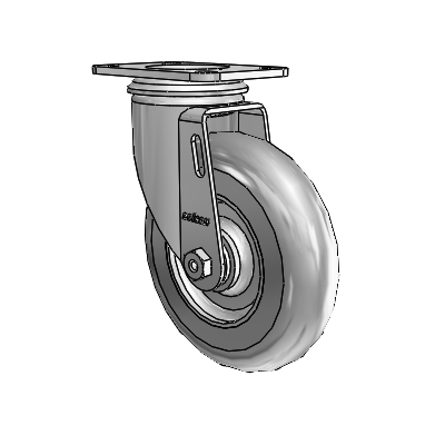 5" Performa Rubber 2 Series Swivel Caster - 2.05256.565 - Colson