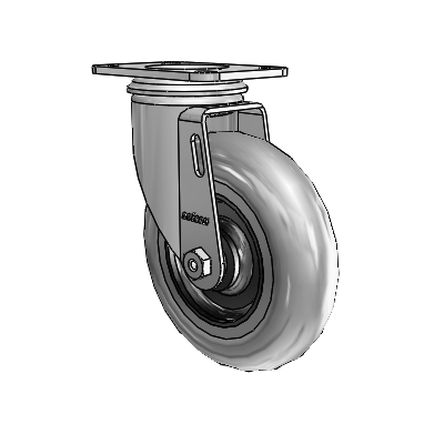 5" Performa Rubber 2 Series Swivel Caster - 2.05256.565 COND - Colson