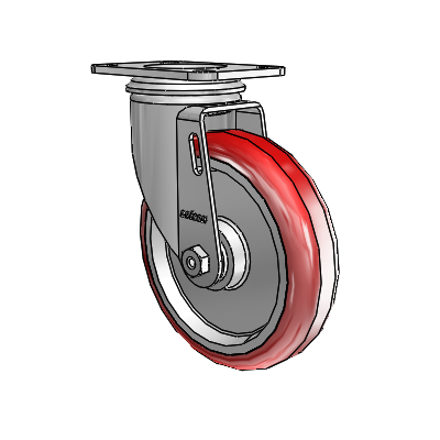 5" Polyurethane 2 Series Swivel Caster - 2.05256.91 - Colson