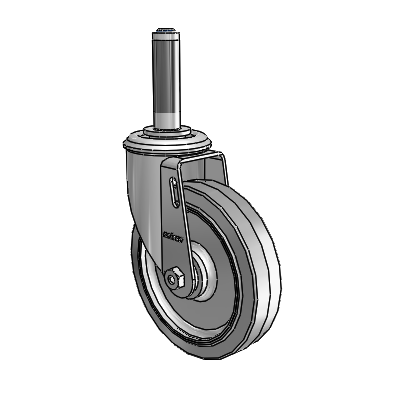 5" Performa Rubber 2 Series Swivel Caster - 2.05267.441 MTG40 - Colson